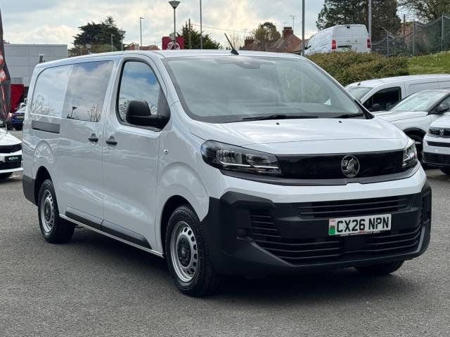 Vauxhall Vivaro 2.0 Turbo D 145 Prime H1 Double Cab Crew Van Diesel White