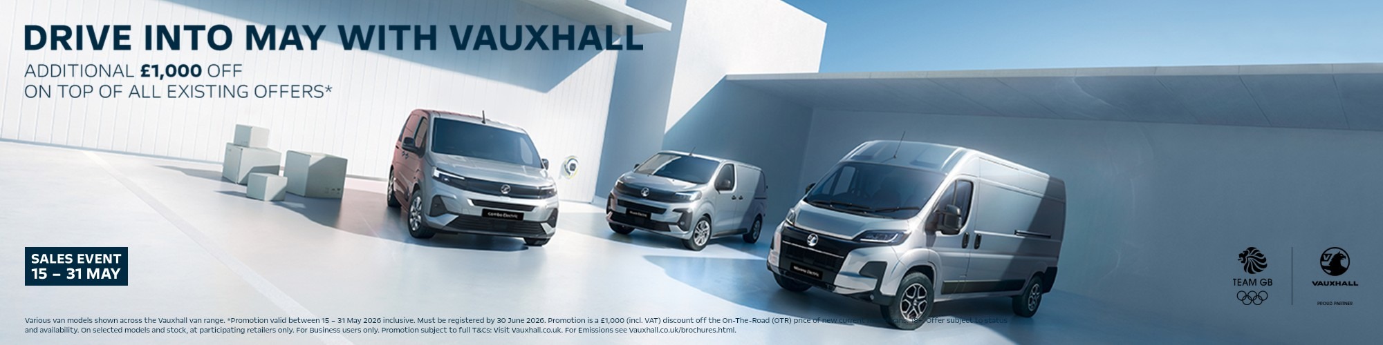 New Vauxhall Vans Sale event